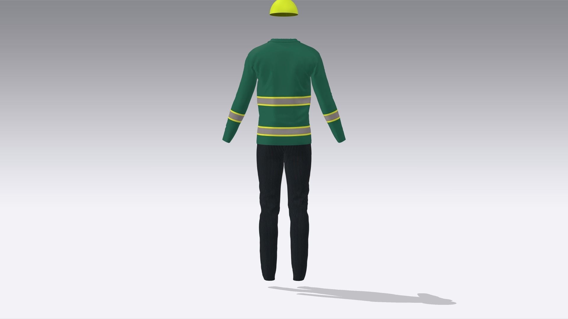 Engineer Uniform  Low-poly 3D model_4