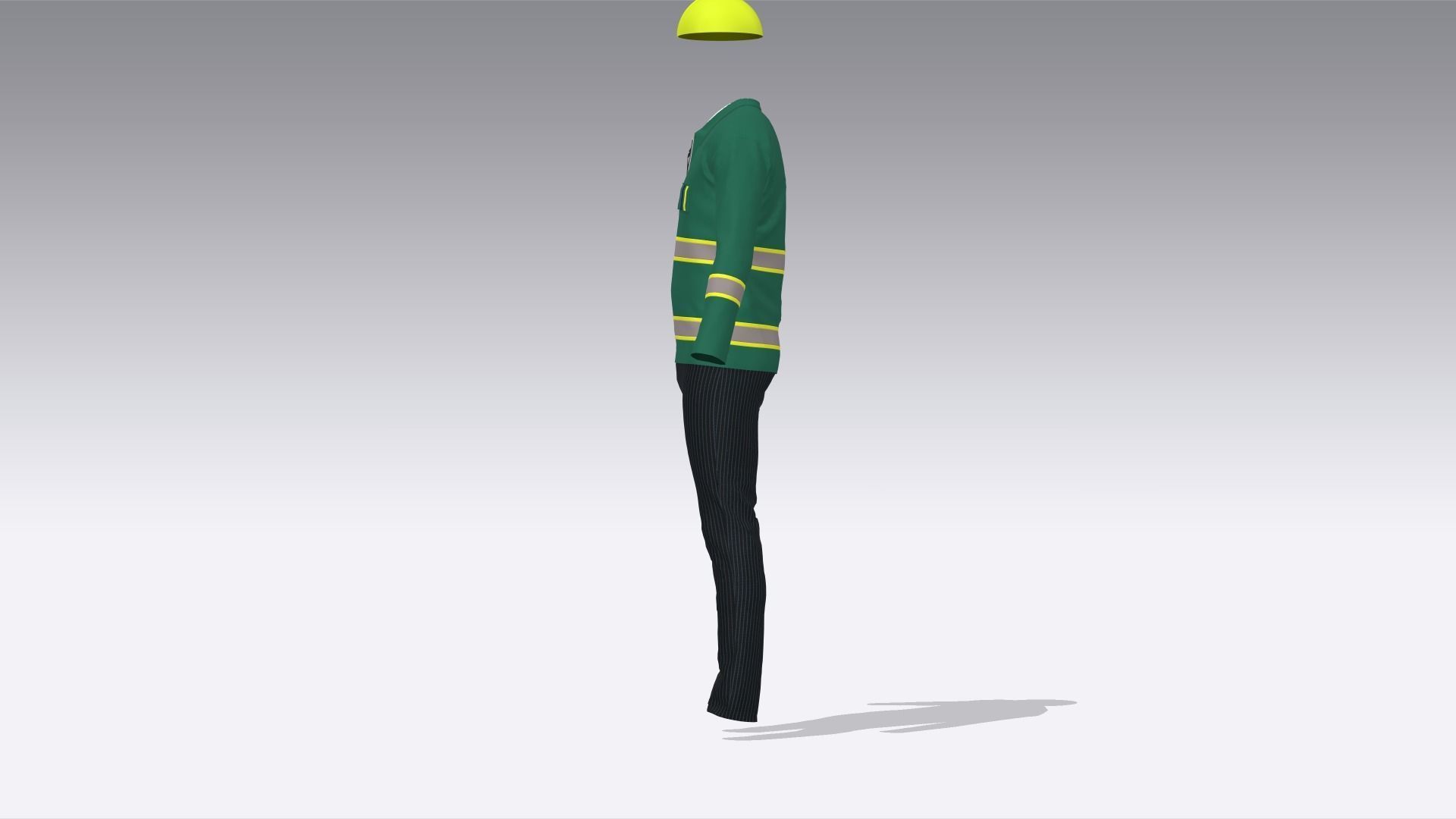 Engineer Uniform  Low-poly 3D model_3