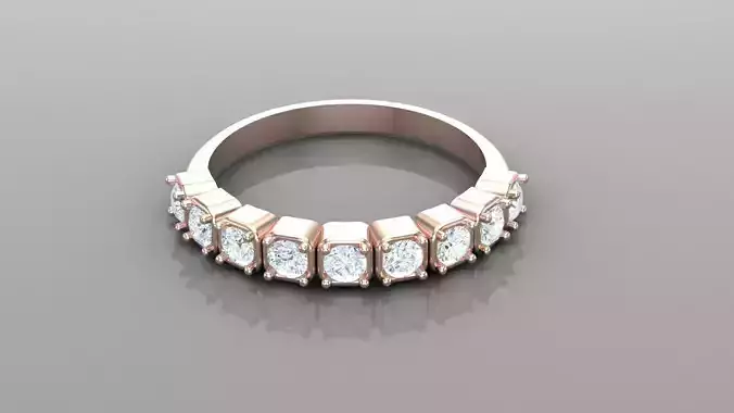 Solitaire Ring SR8 Version 1 3D model