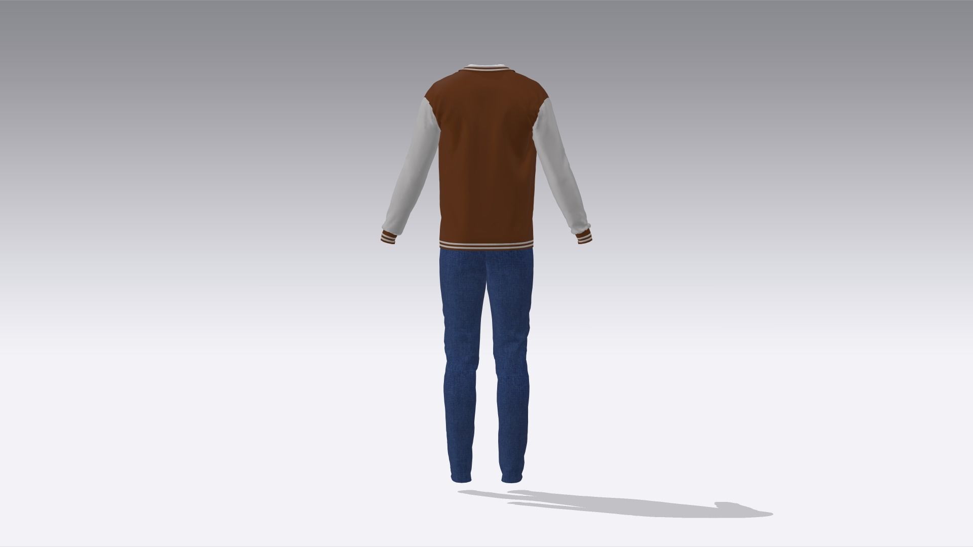 Varsity Uniform  Low-poly 3D model_6