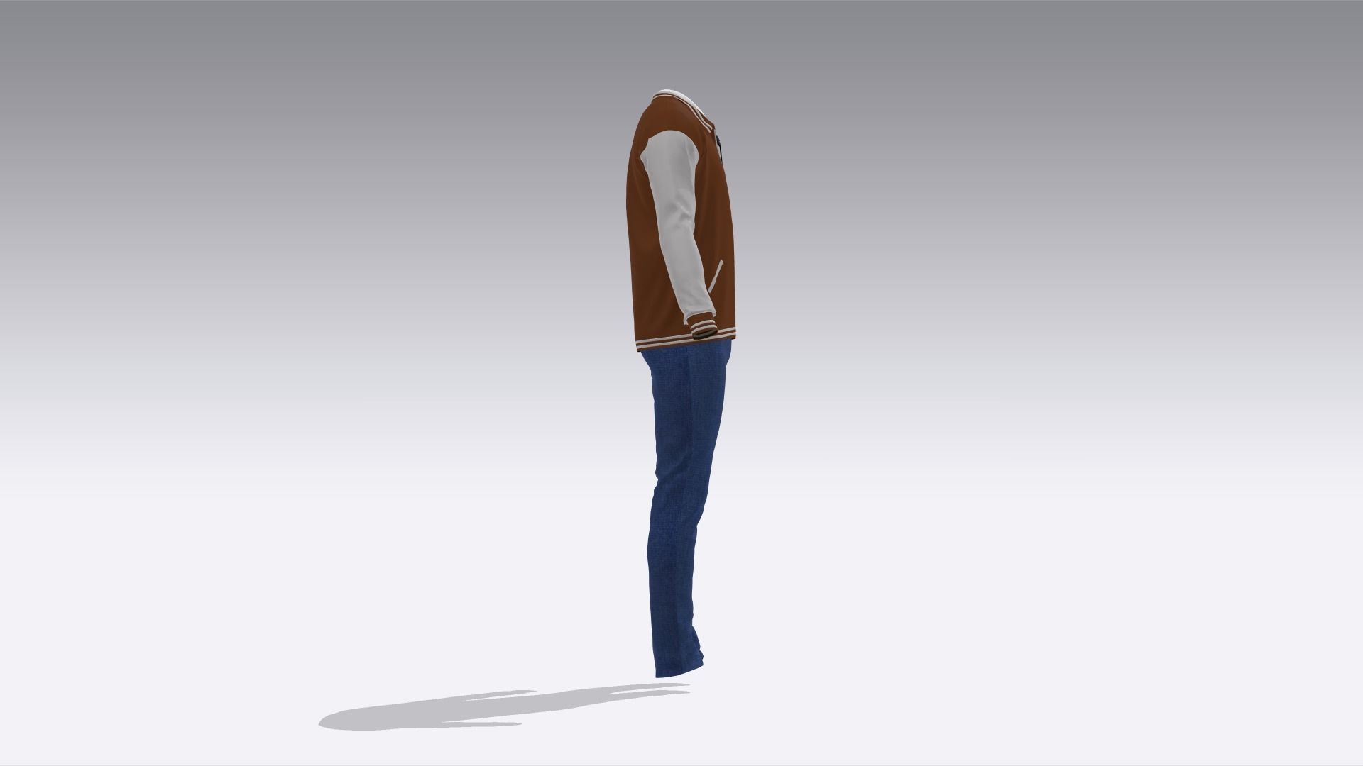 Varsity Uniform  Low-poly 3D model_5