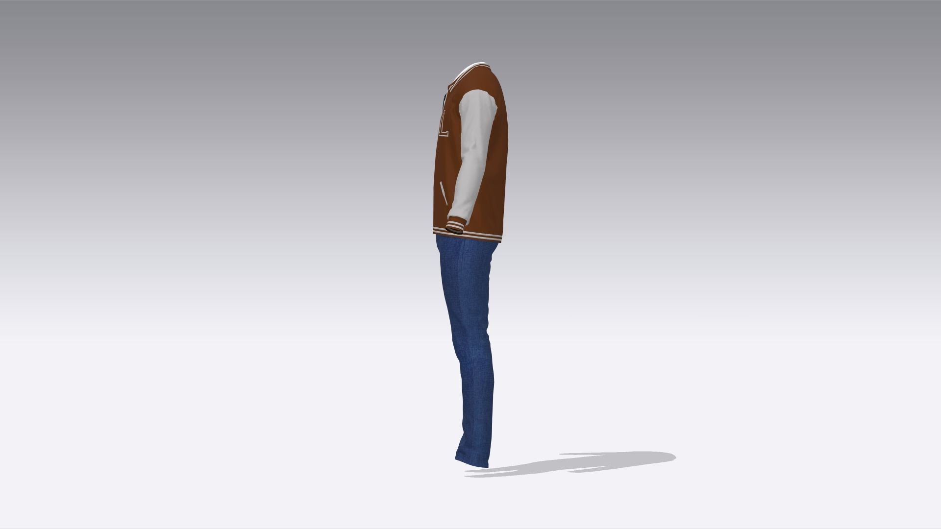 Varsity Uniform  Low-poly 3D model_3