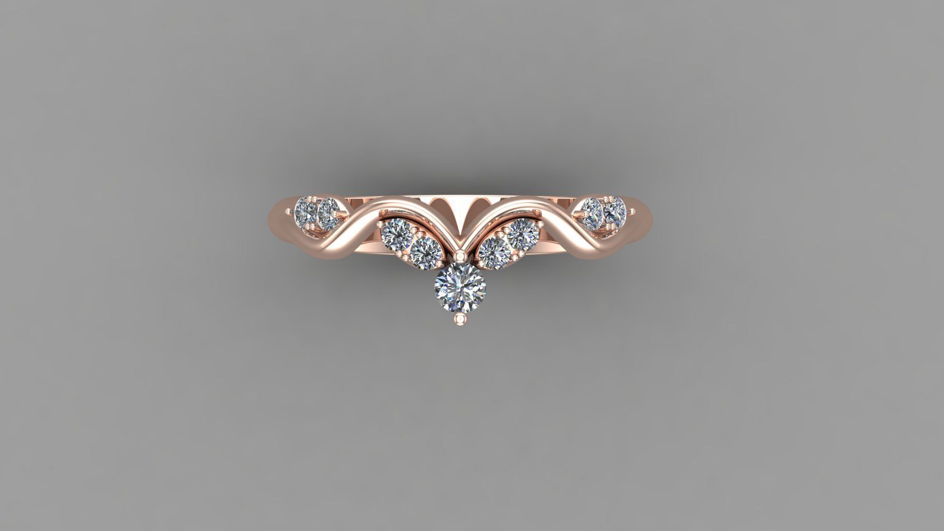 Solitaire Ring SR70 Version 1 3D model_3