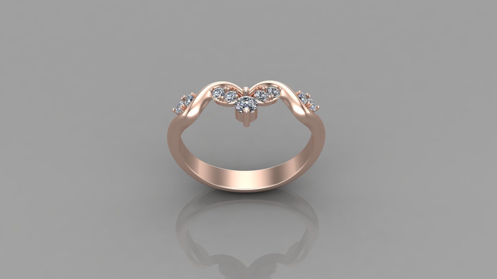Solitaire Ring SR70 Version 1 3D model_2