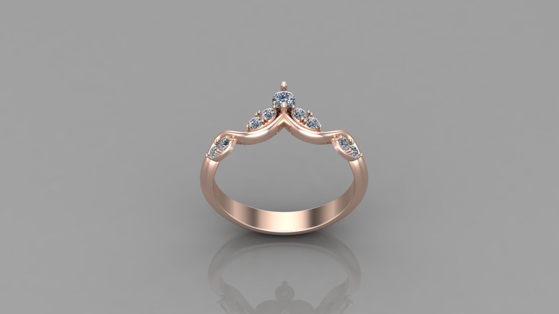 Solitaire Ring SR70 Version 1 3D model_4