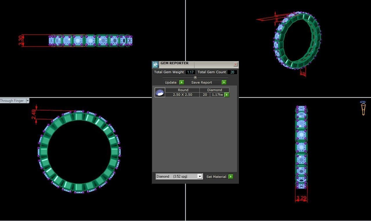 Solitaire Ring SR7 Version 1 3D model_5
