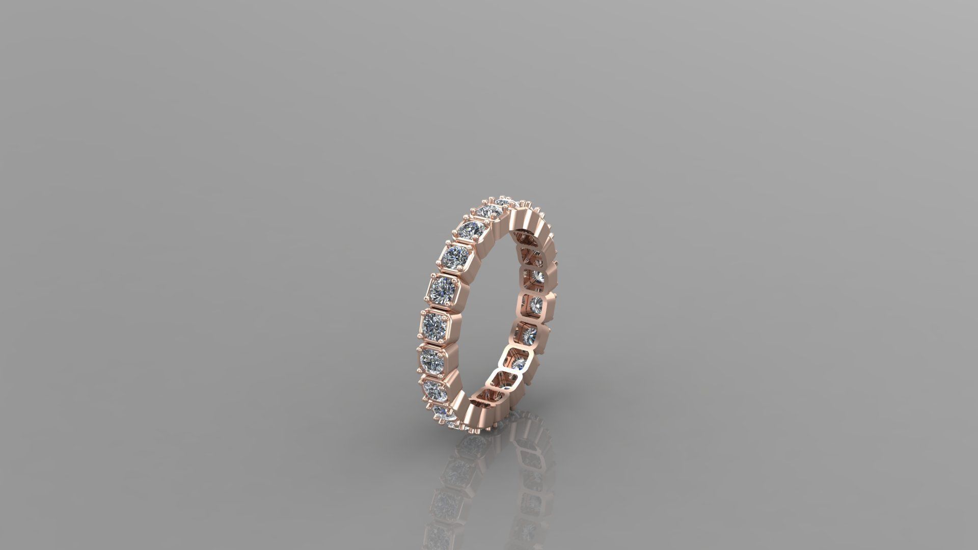 Solitaire Ring SR7 Version 1 3D model_1