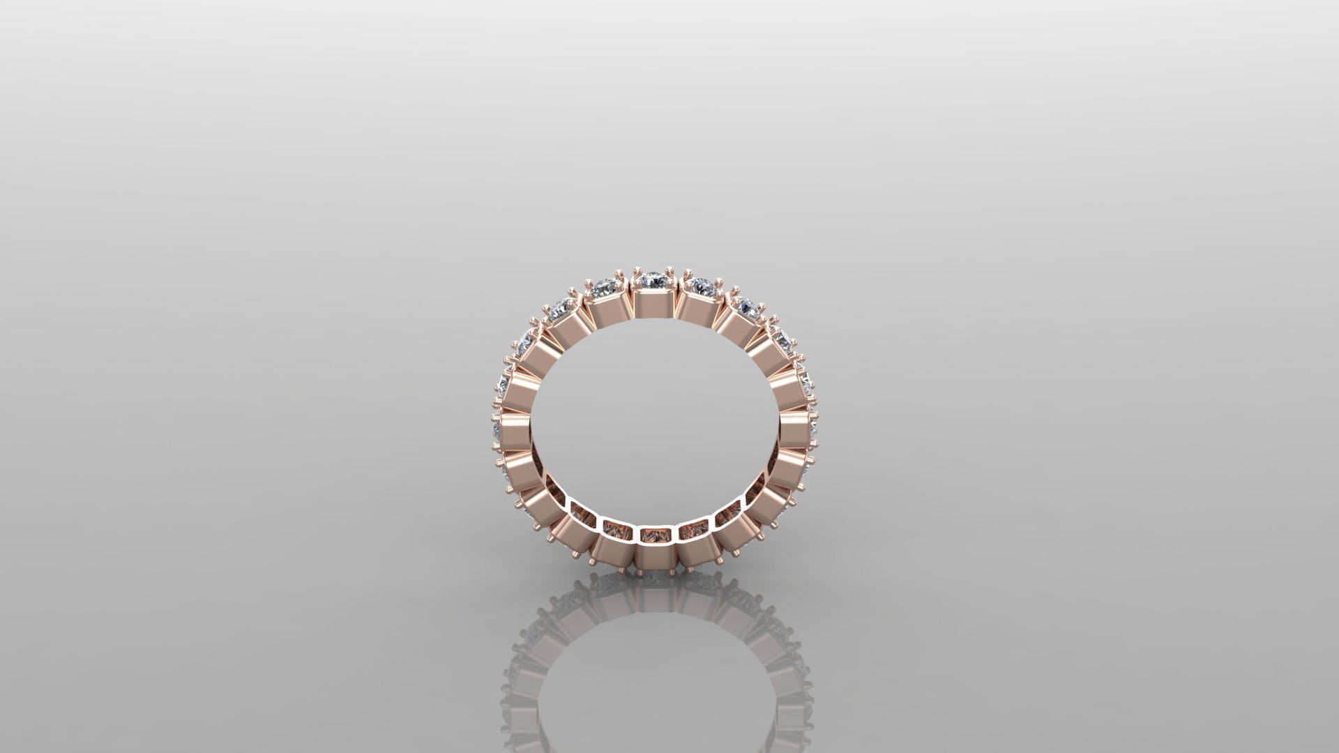 Solitaire Ring SR7 Version 1 3D model_3