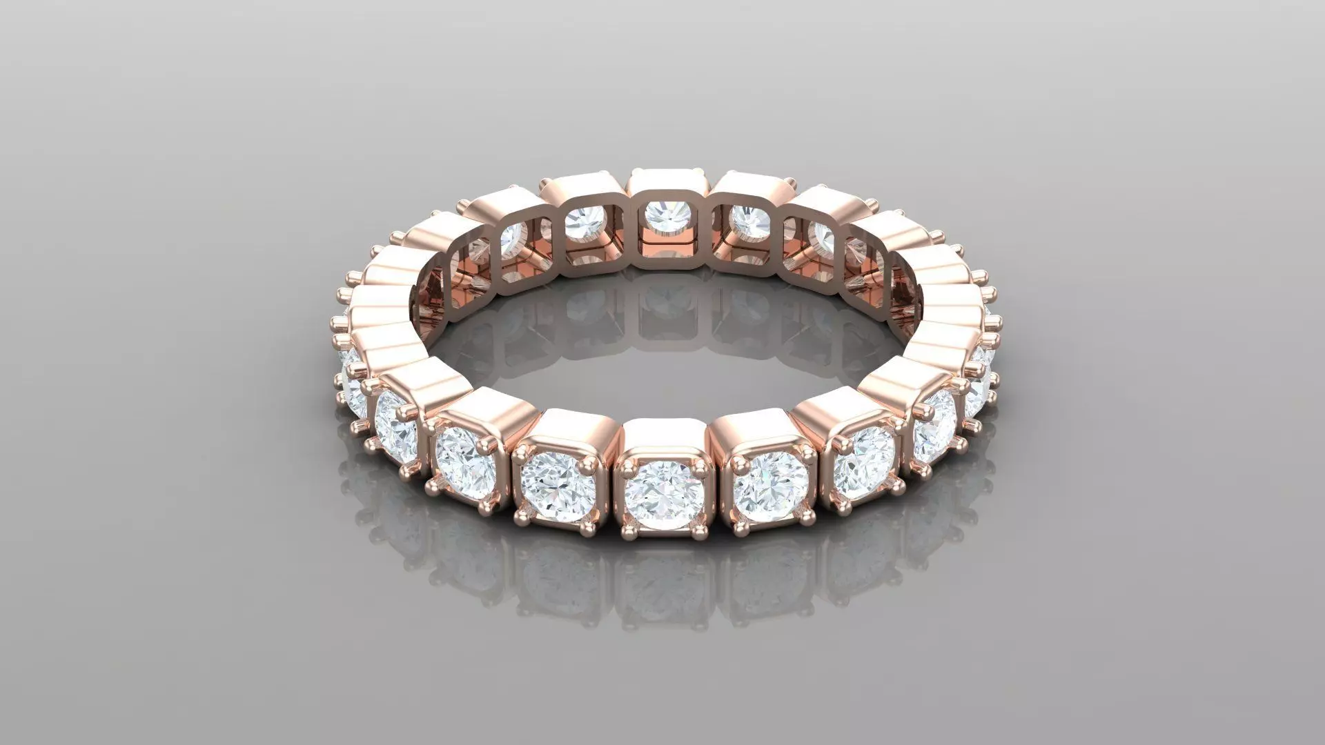 Solitaire Ring SR7 Version 1 3D model_0