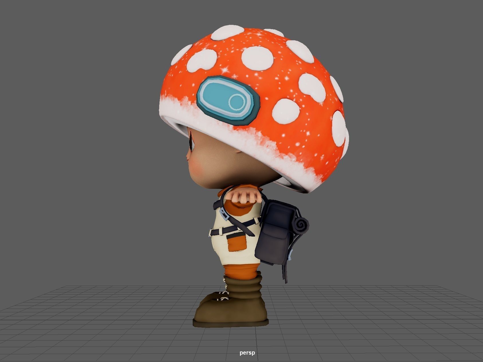 Mushroom Boy 3D model_5