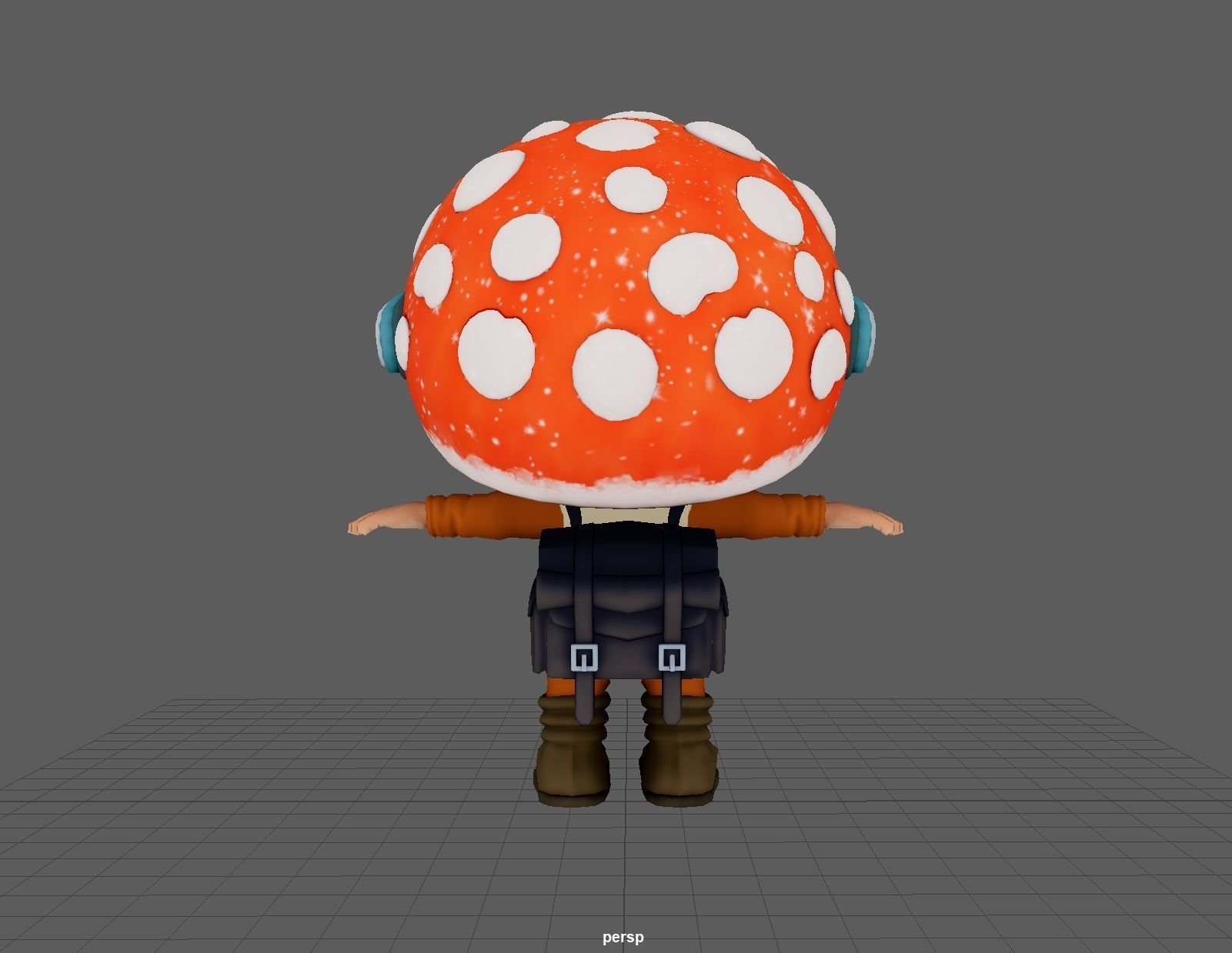 Mushroom Boy 3D model_6