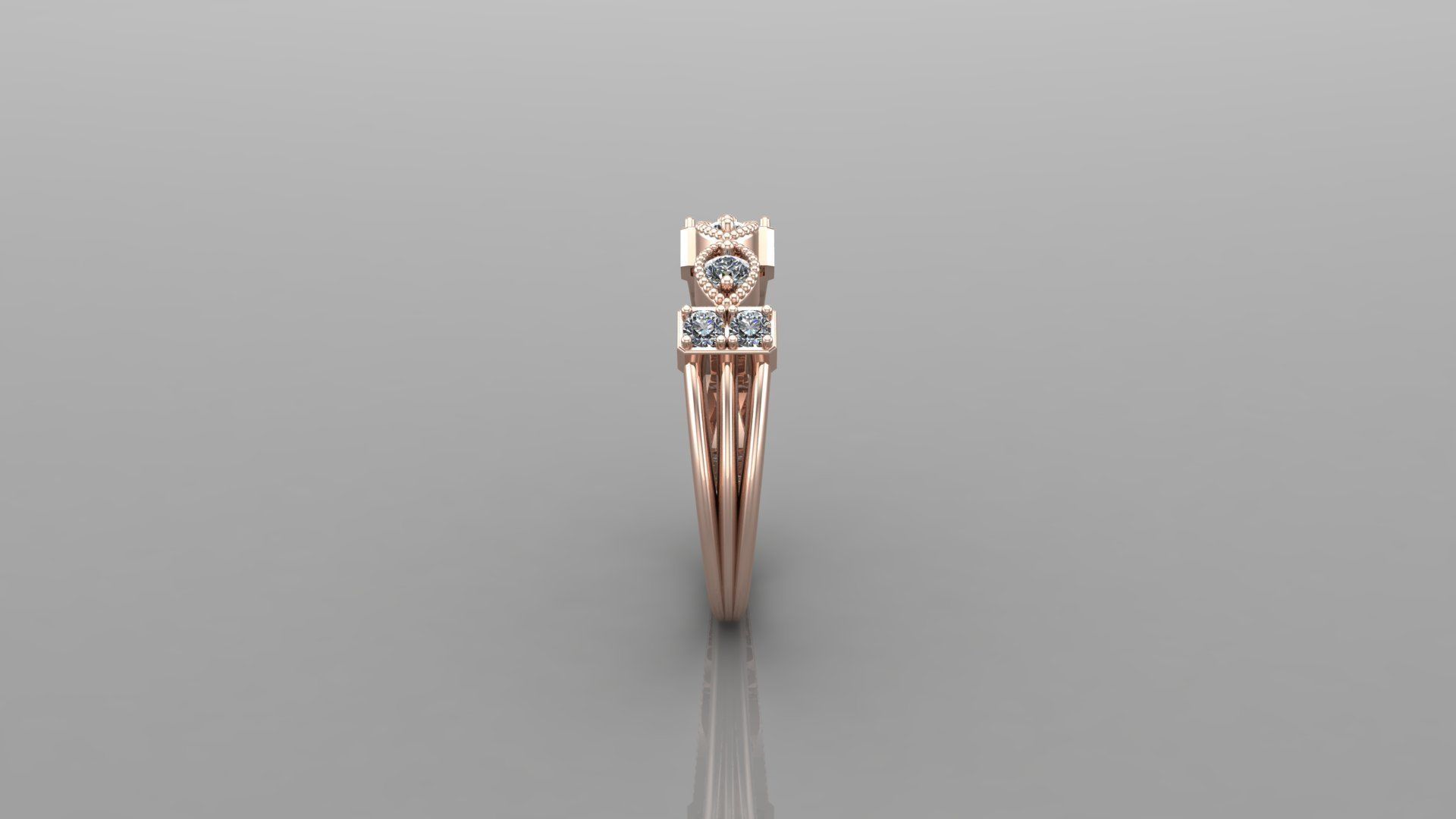 Solitaire Ring SR67 Version 1 3D model_2