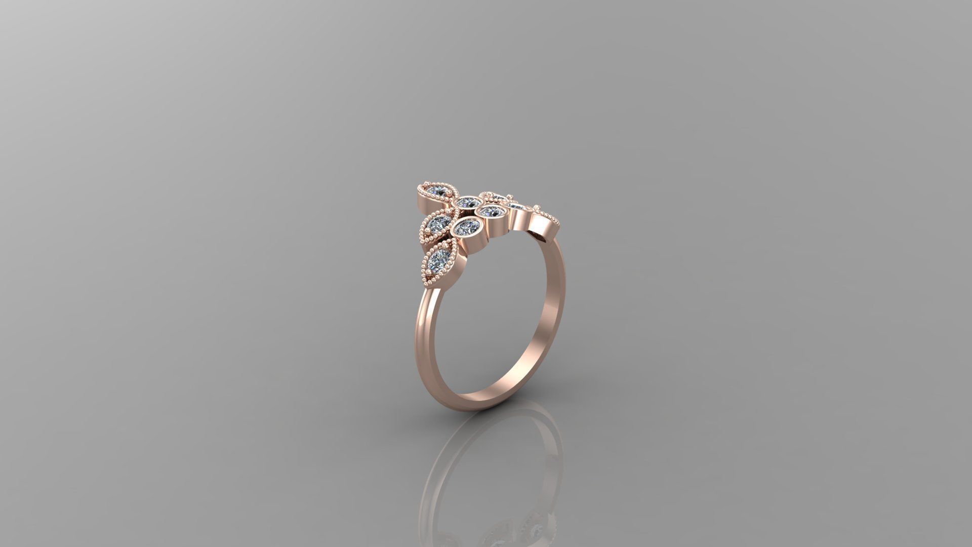 Solitaire Ring SR64 Version 1 3D model_1