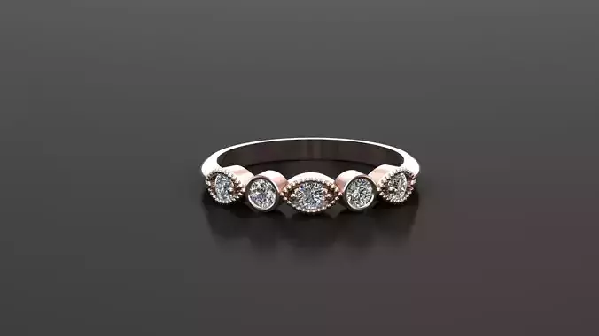 Solitaire Ring SR62 Version 1 3D model