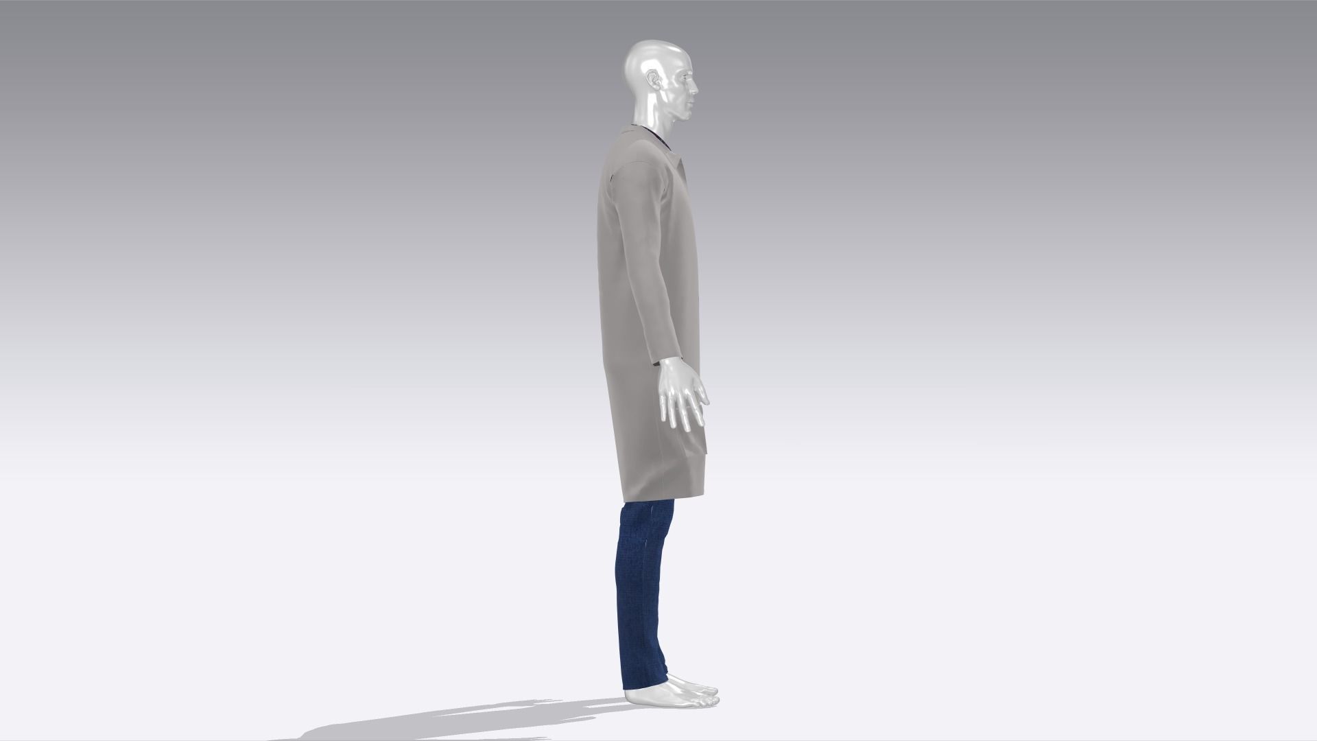 Scientist Uniform Low-poly 3D model_5