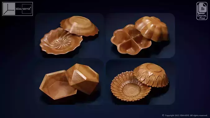 Bowls Pack 3 - CNC Files for Wood