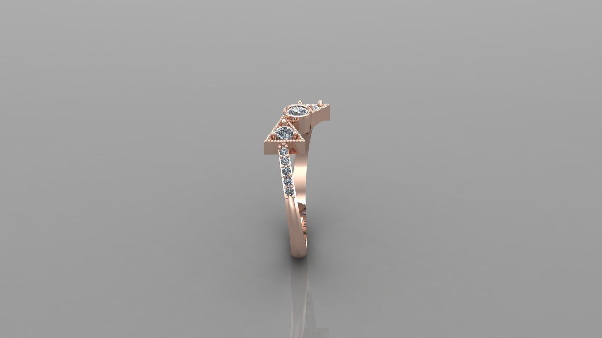 Solitaire Ring Version 1 SR45 3D model_3