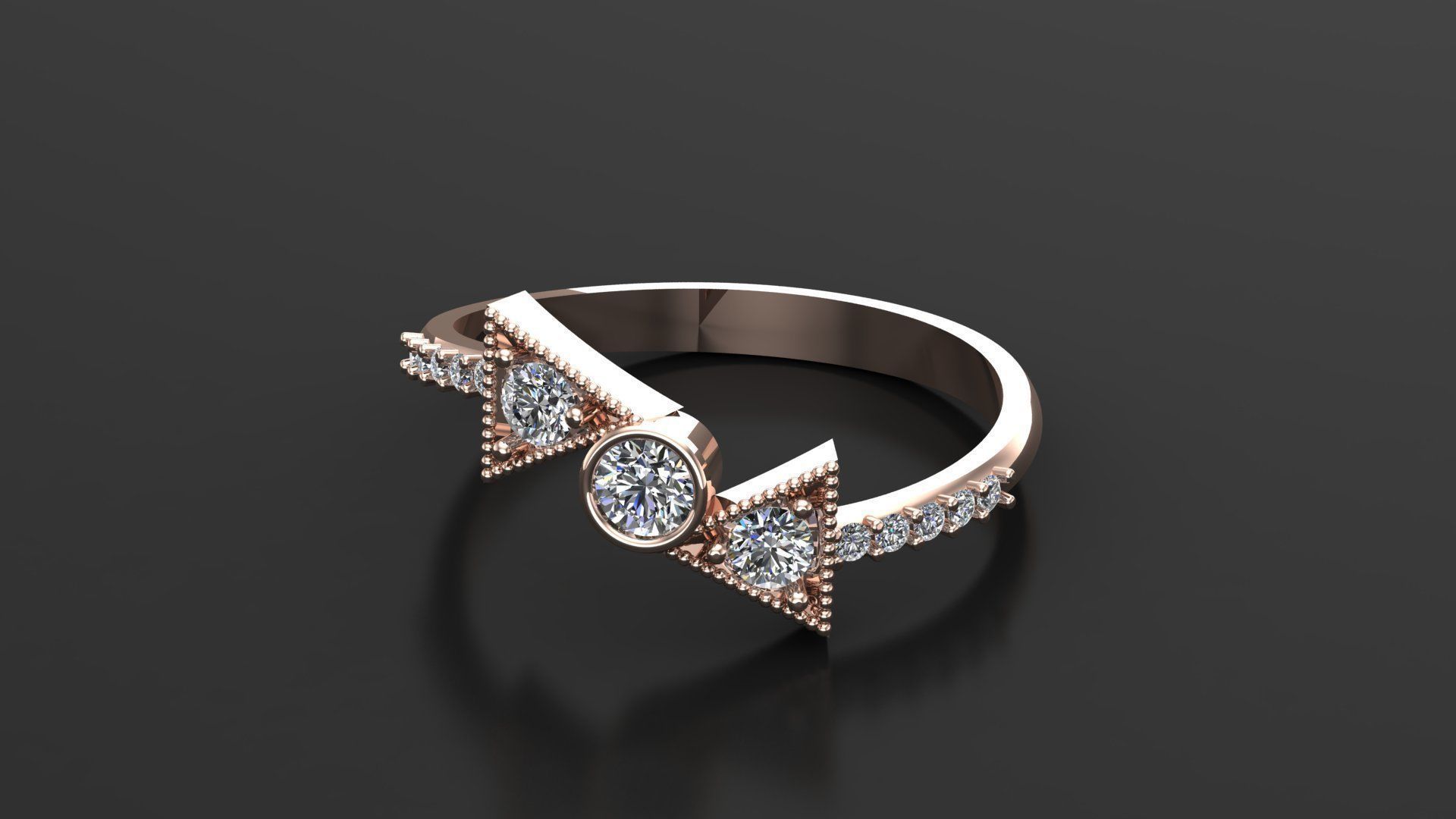 Solitaire Ring Version 1 SR45 3D model_1