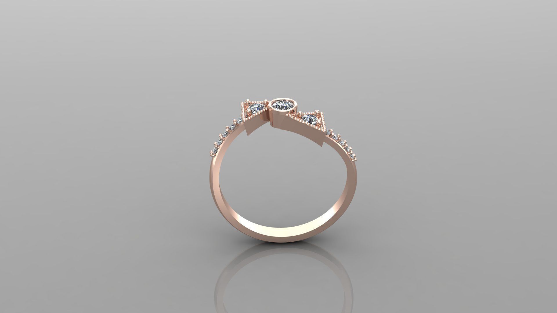 Solitaire Ring Version 1 SR45 3D model_4