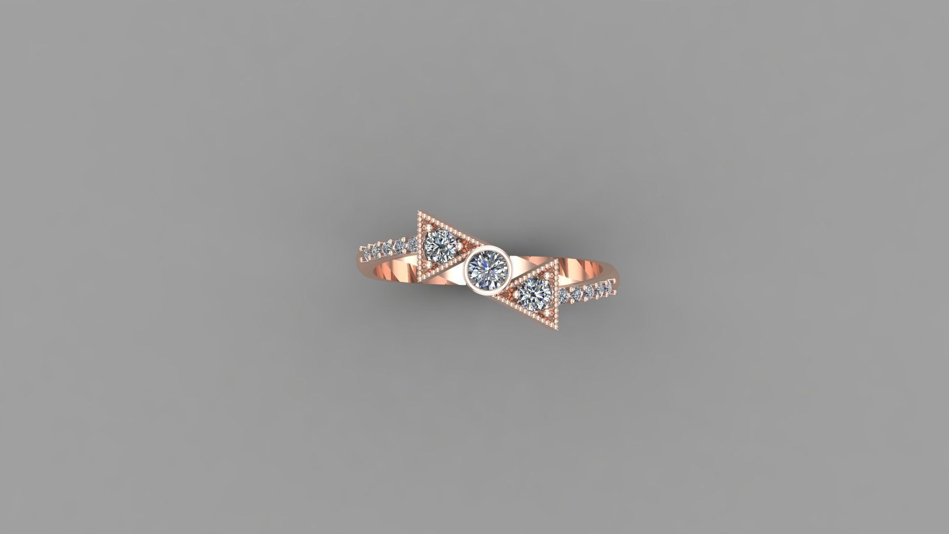 Solitaire Ring Version 1 SR45 3D model_5