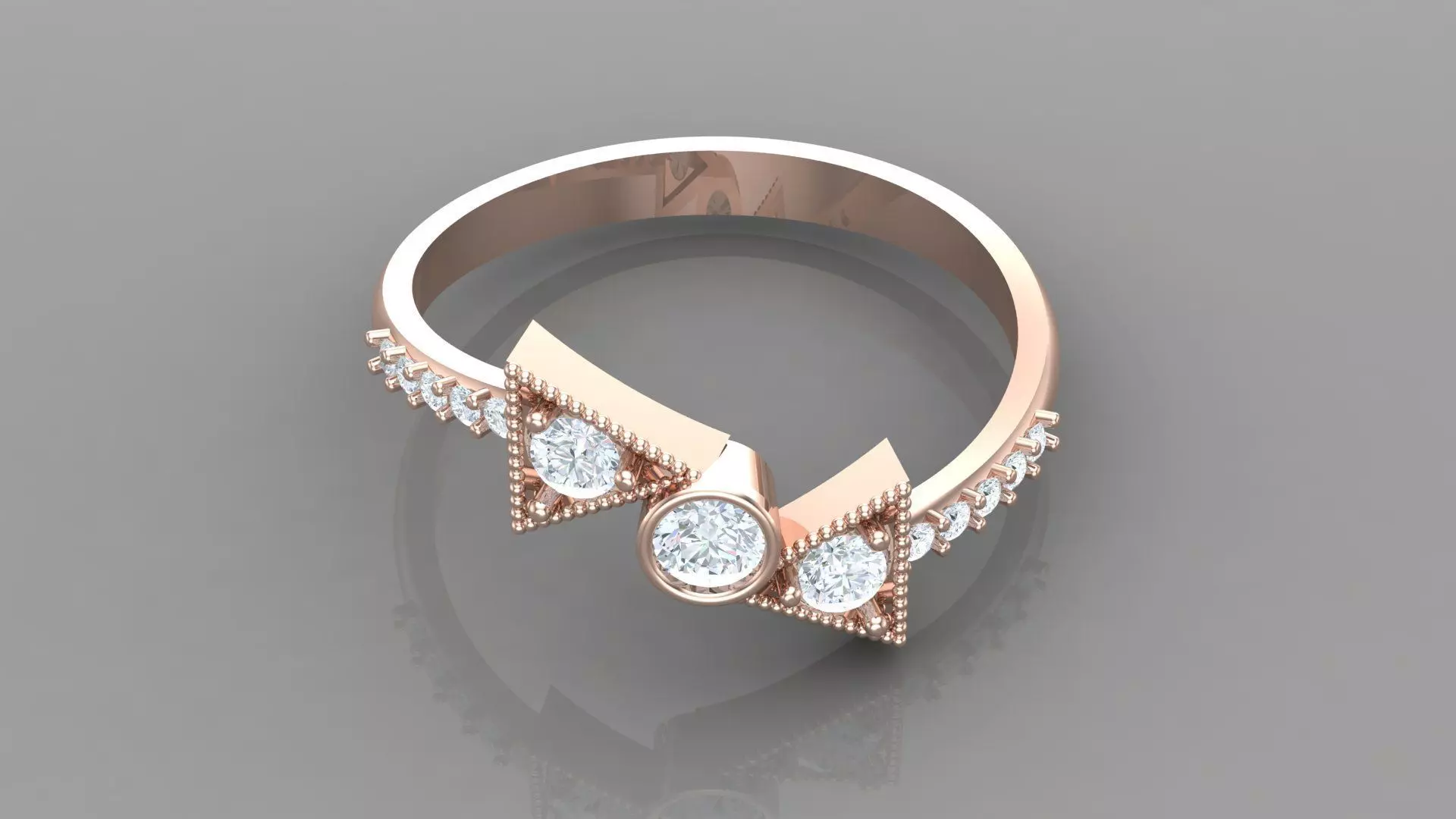 Solitaire Ring Version 1 SR45 3D model_0