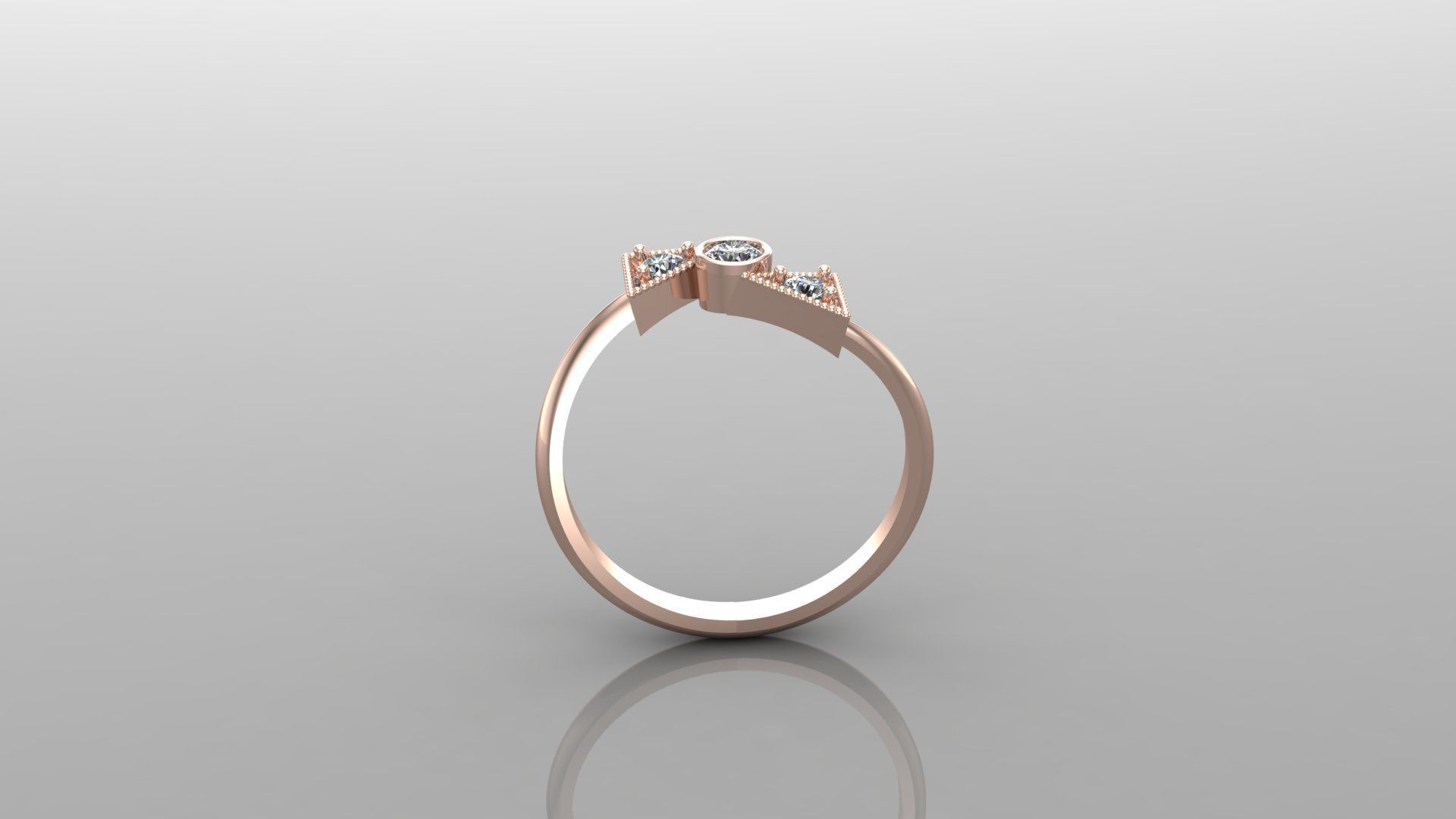 Solitaire Ring Version 1 SR44 3D model_4