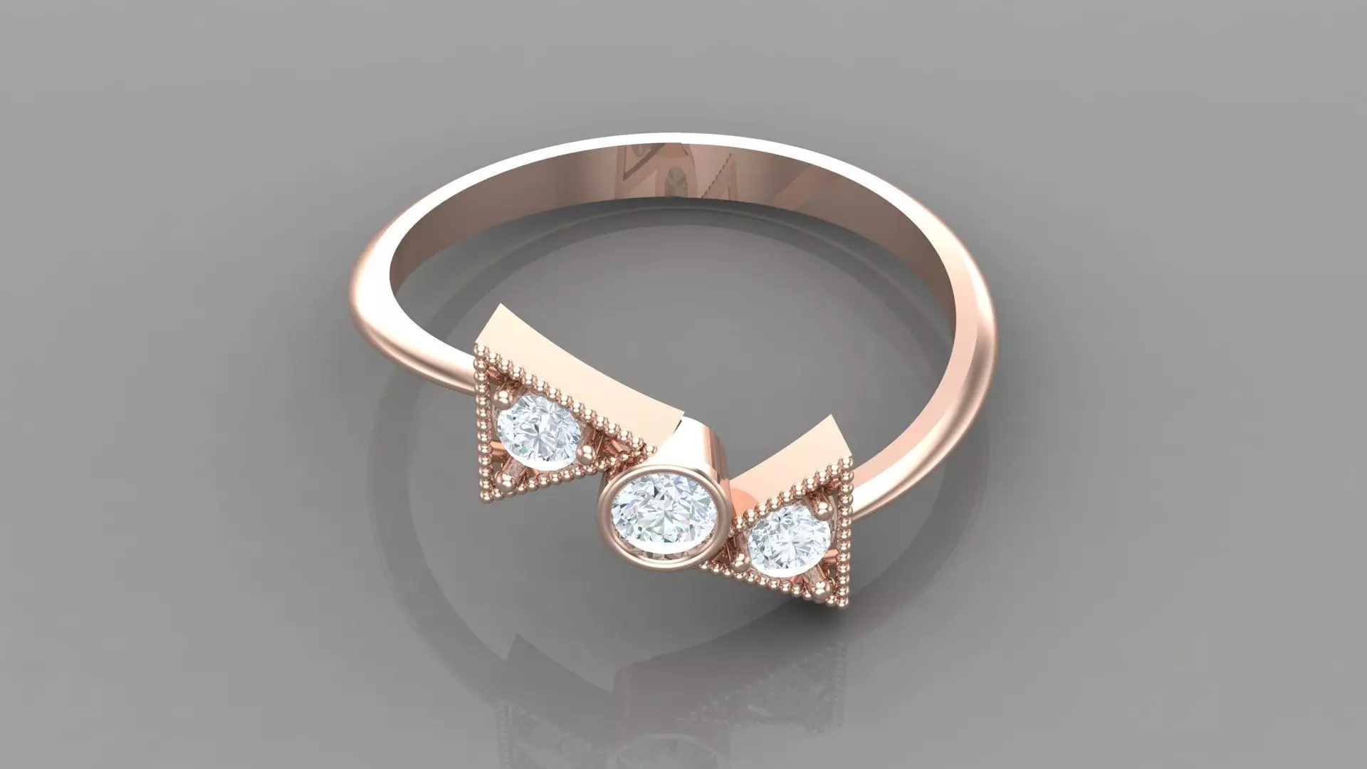 Solitaire Ring Version 1 SR44 3D model_0