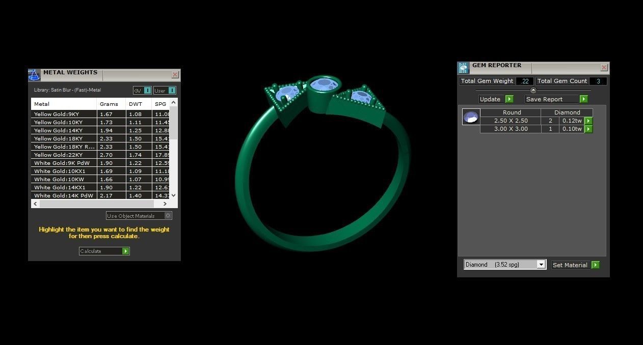 Solitaire Ring Version 1 SR44 3D model_7