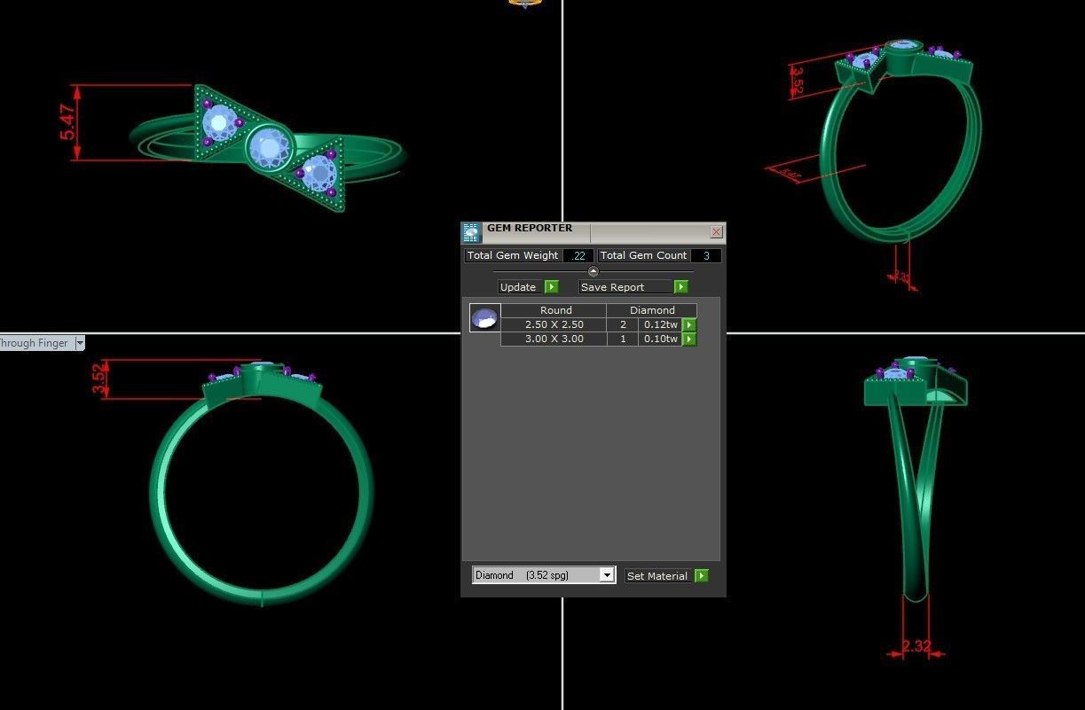 Solitaire Ring Version 1 SR44 3D model_6