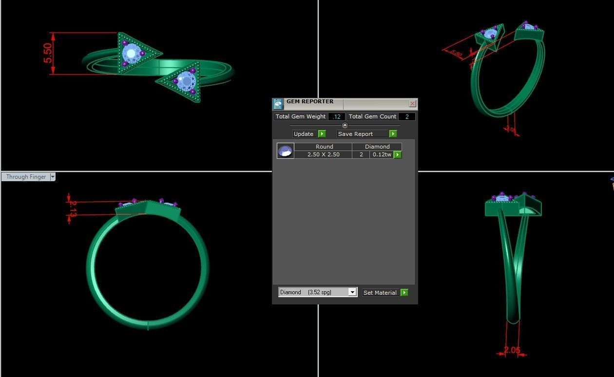 Solitaire Ring Version 1 SR43 3D model_6