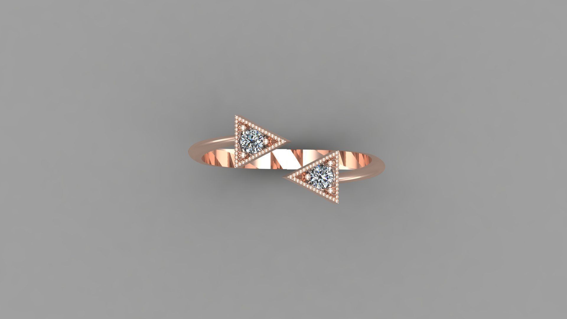 Solitaire Ring Version 1 SR43 3D model_5