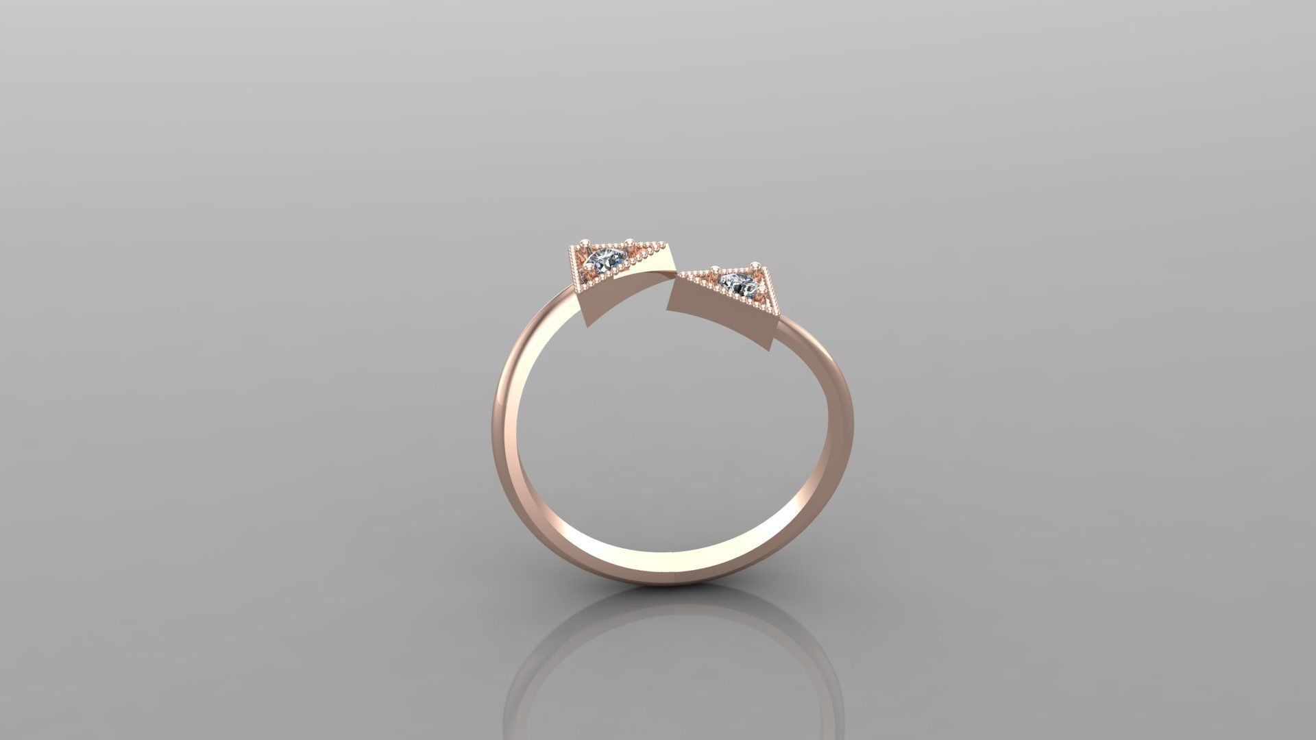 Solitaire Ring Version 1 SR43 3D model_4