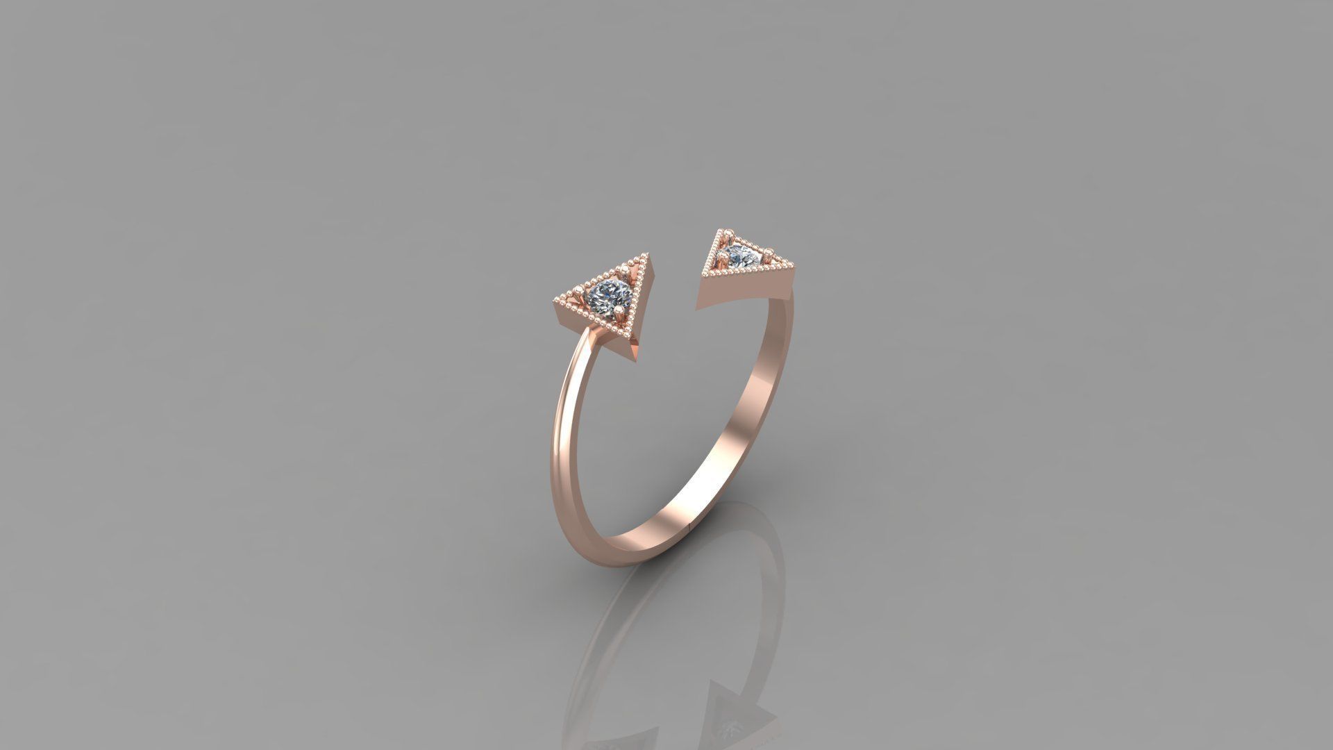 Solitaire Ring Version 1 SR43 3D model_2
