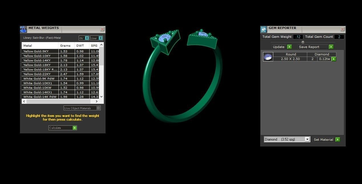 Solitaire Ring Version 1 SR43 3D model_7