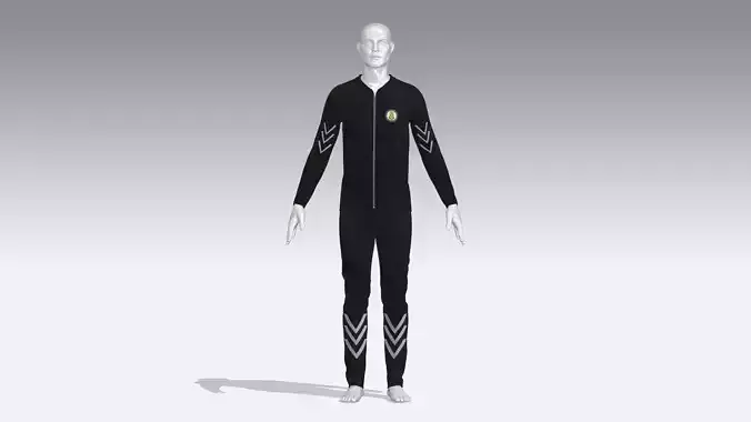 Security Guard Uniform 3D model
