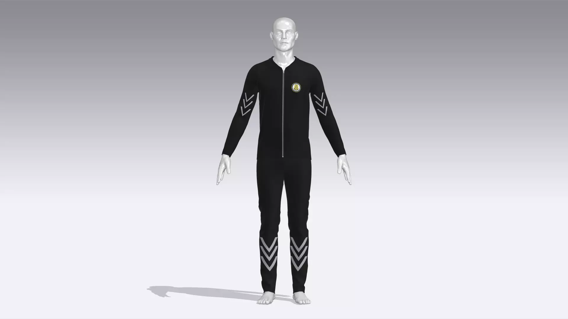 Security Guard Uniform 3D model