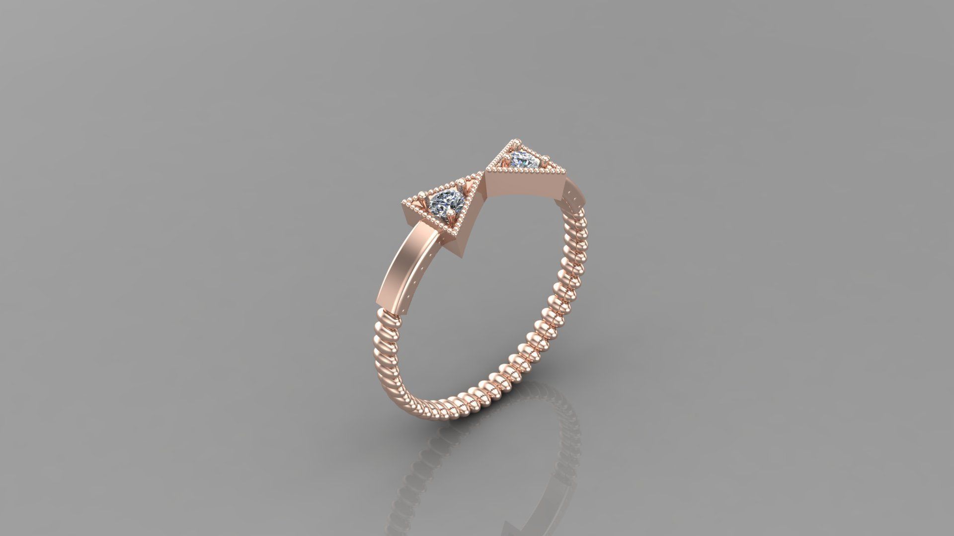 Solitaire Ring Version 1 SR41 3D model_2