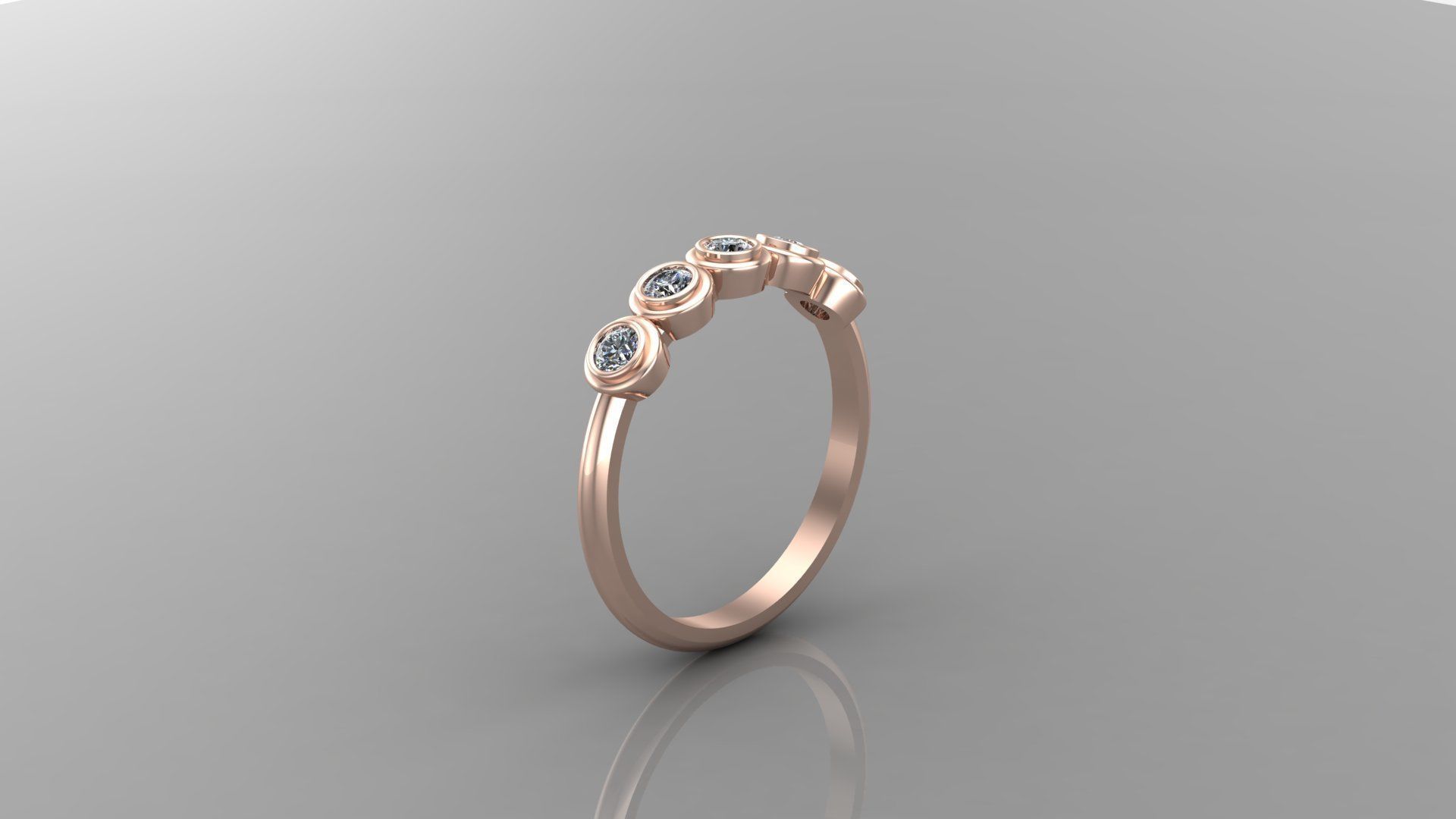 Solitaire Ring Version 1 SR4 3D model_1