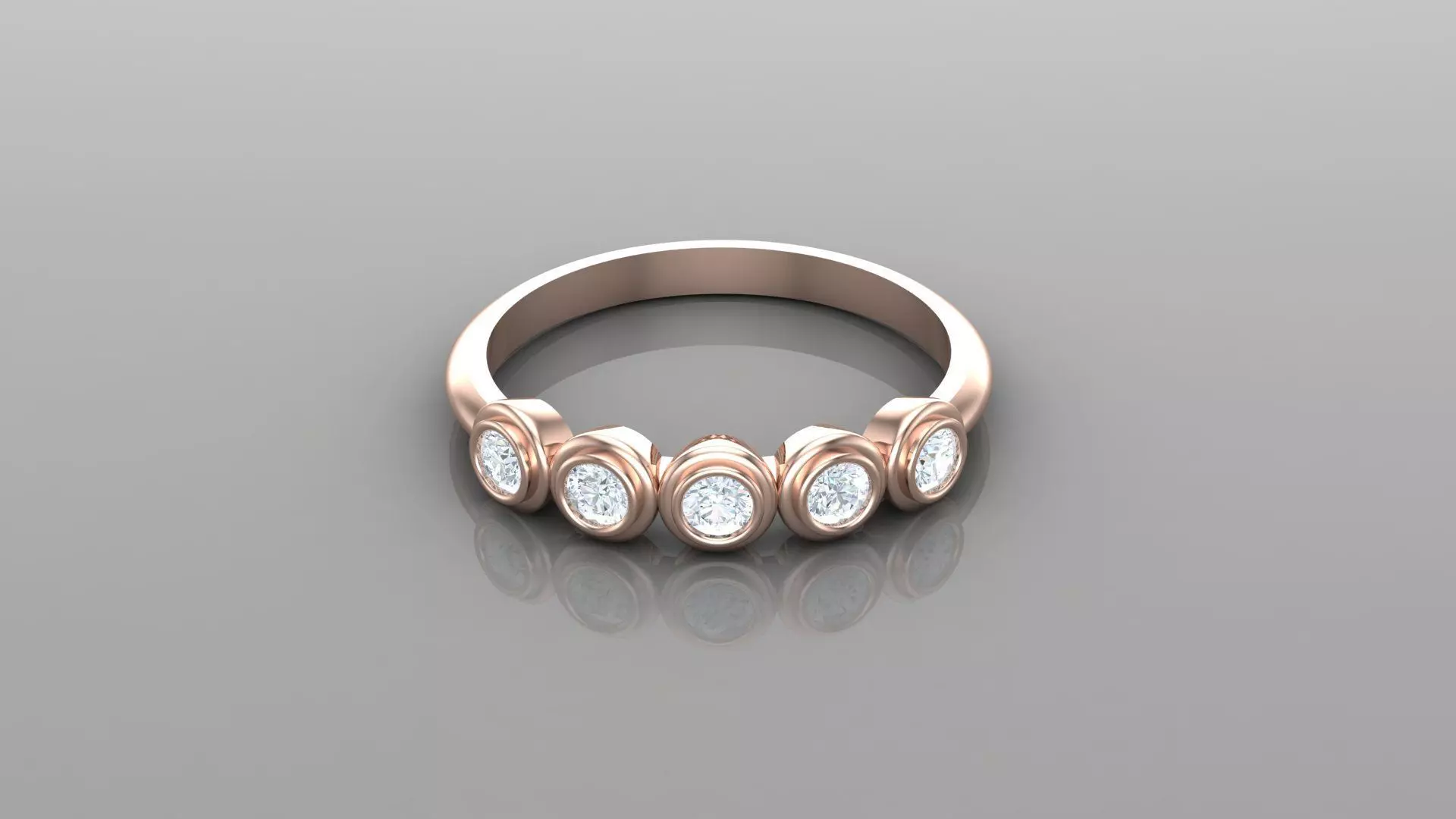 Solitaire Ring Version 1 SR4 3D model_0