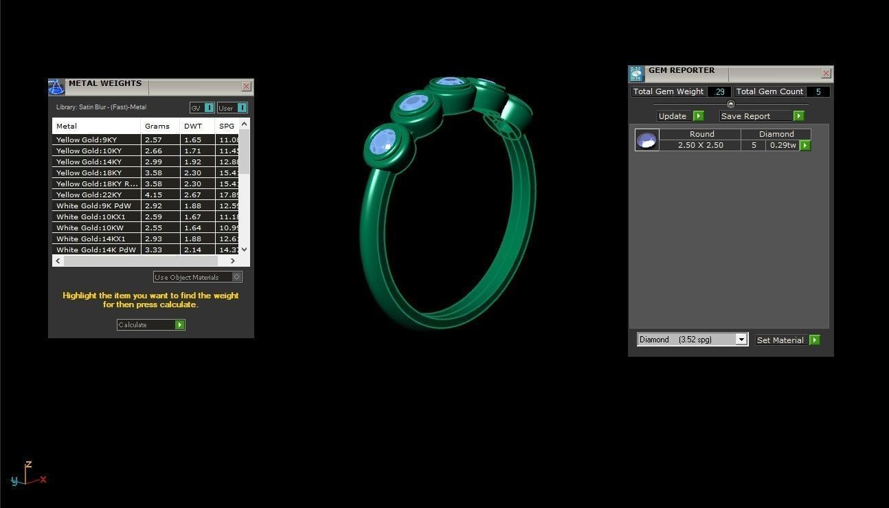 Solitaire Ring Version 1 SR4 3D model_6