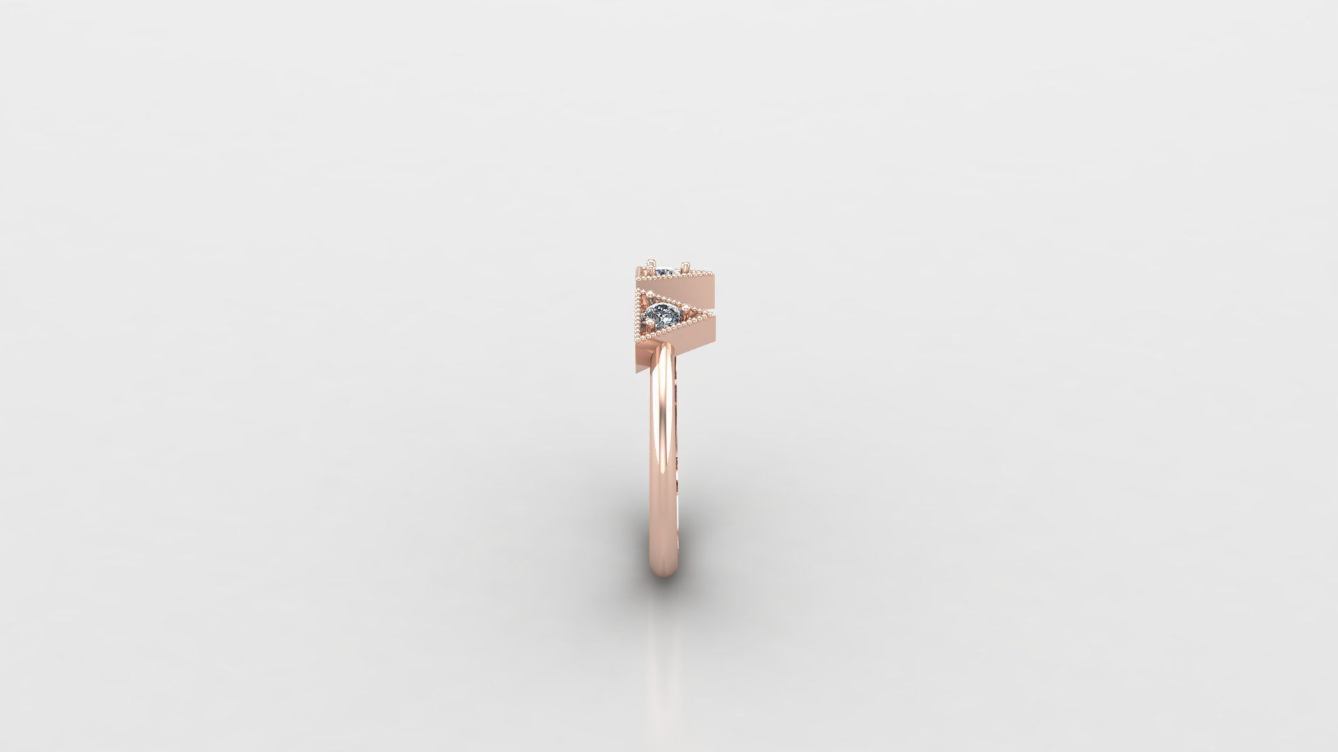 Solitaire Ring Version 1 SR36 3D model_3