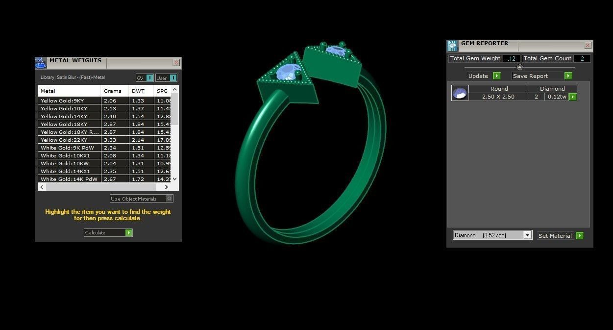 Solitaire Ring Version 1 SR36 3D model_7