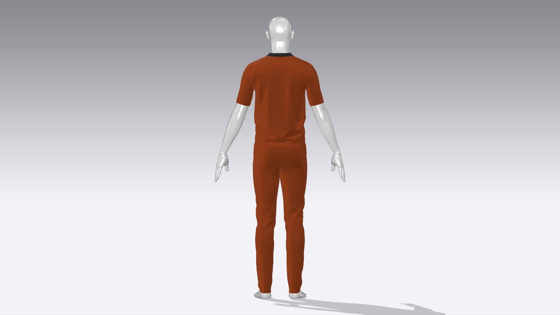 Prisoner Uniform Low-poly 3D model_6