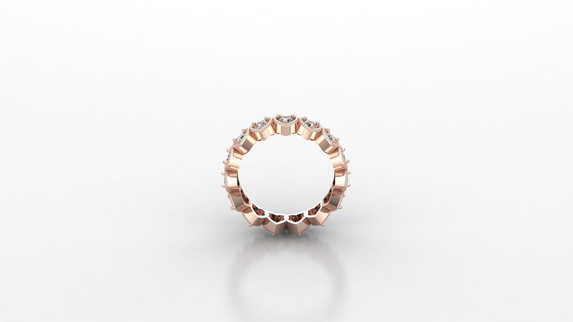 Solitaire Ring Version 1 SR33 3D model_3