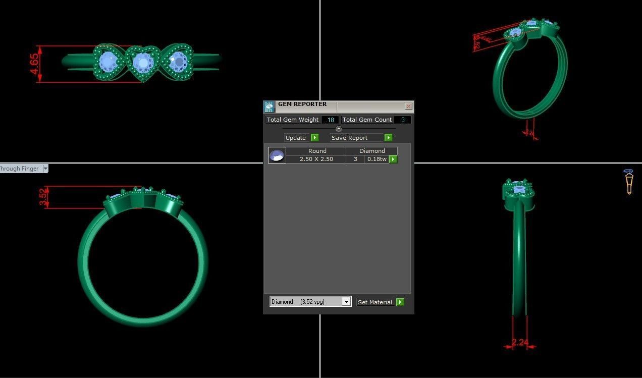 Solitaire Ring Version 1 SR30 3D model_5