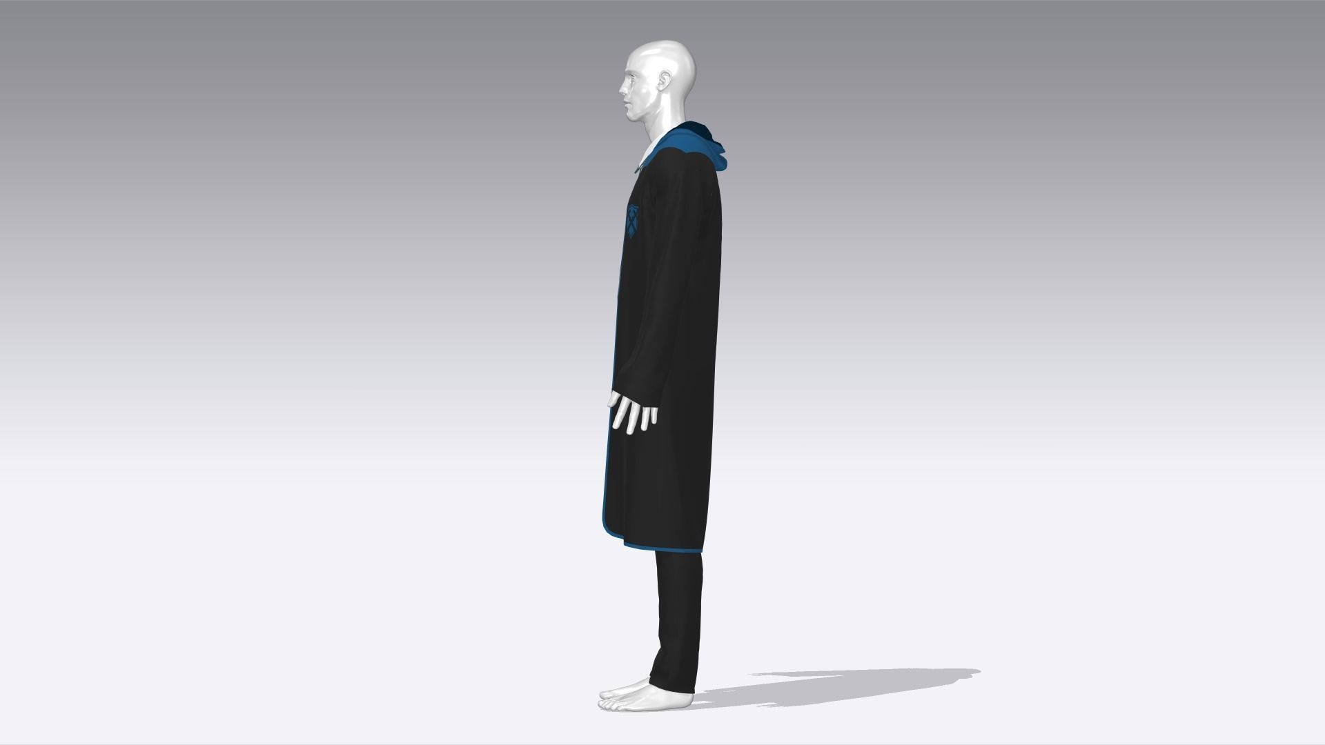  Wizard Costume Low-poly 3D model_2