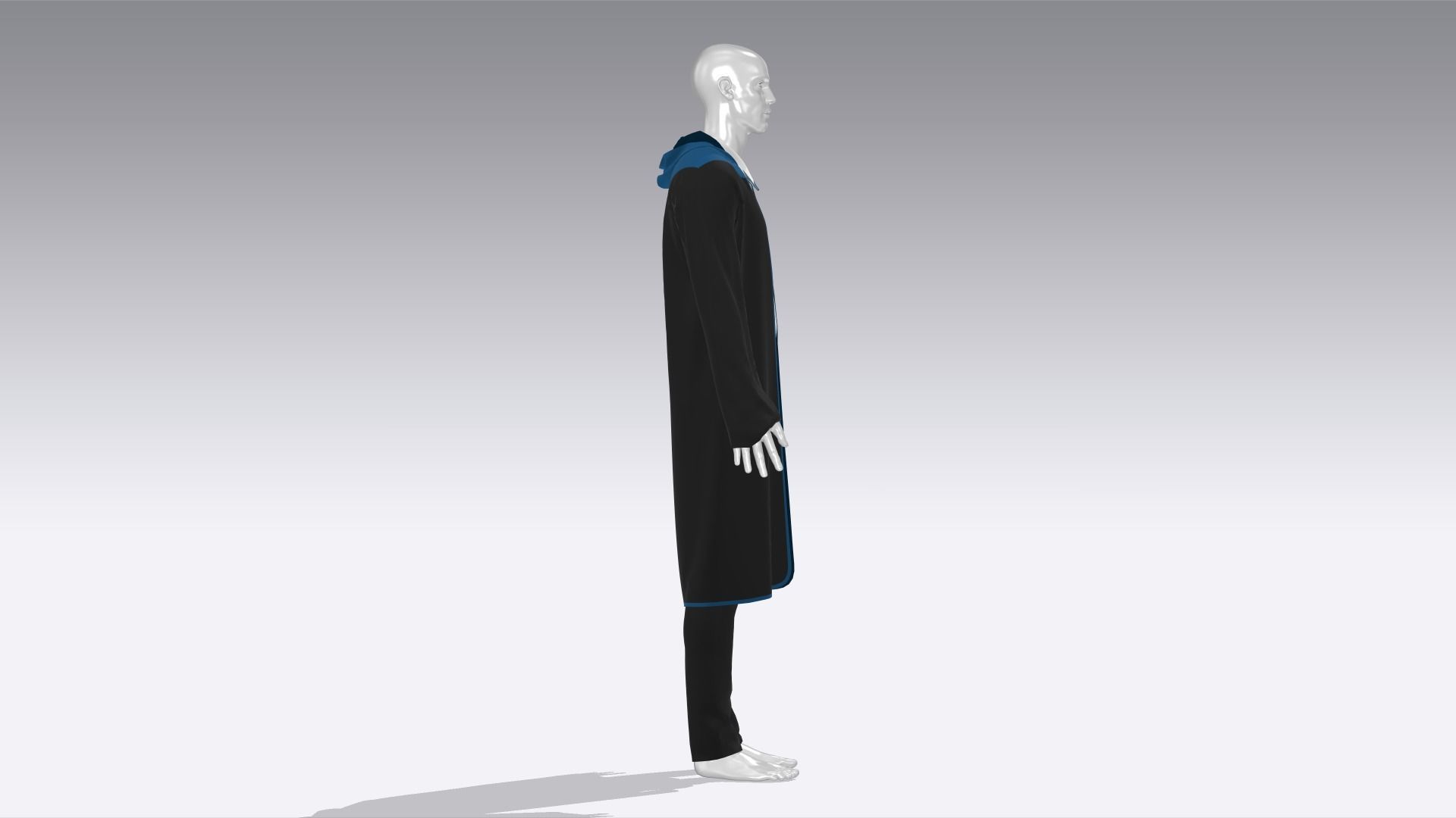  Wizard Costume Low-poly 3D model_5