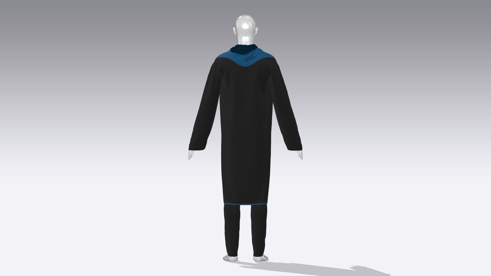  Wizard Costume Low-poly 3D model_6