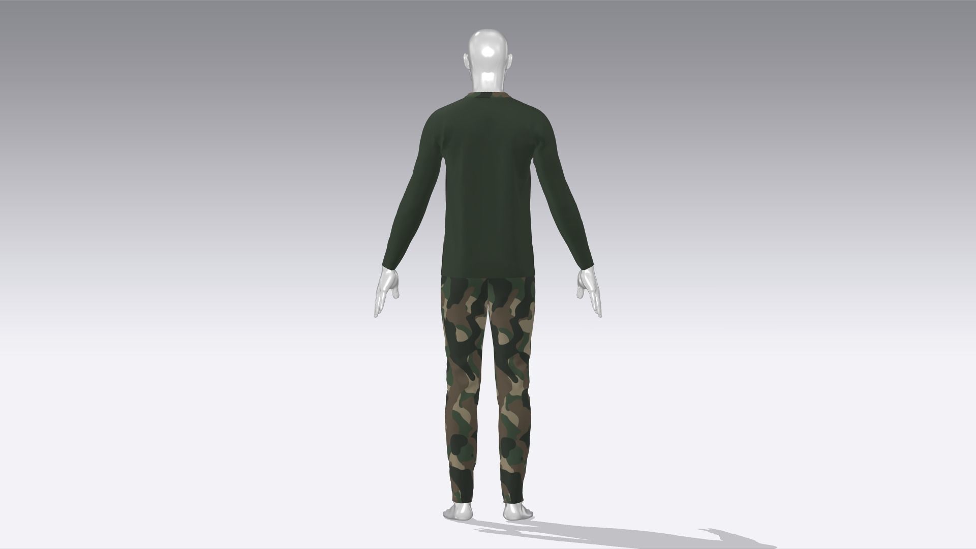 Soldier Uniform Low-poly 3D model_6