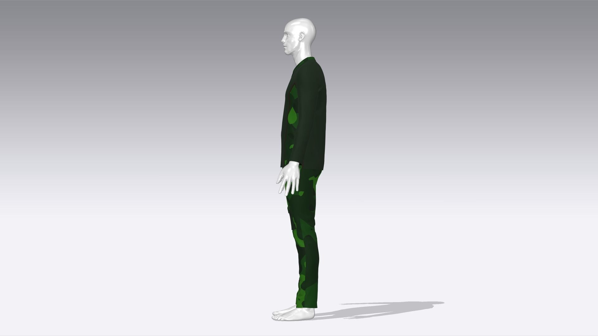 Soldier Uniform  Low-poly 3D model_2